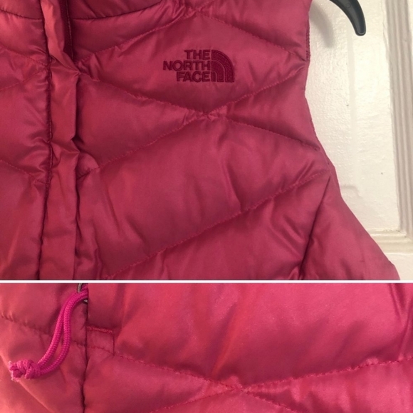 North Face Down 550 Puffer Vest Pink - Picture 3 of 5